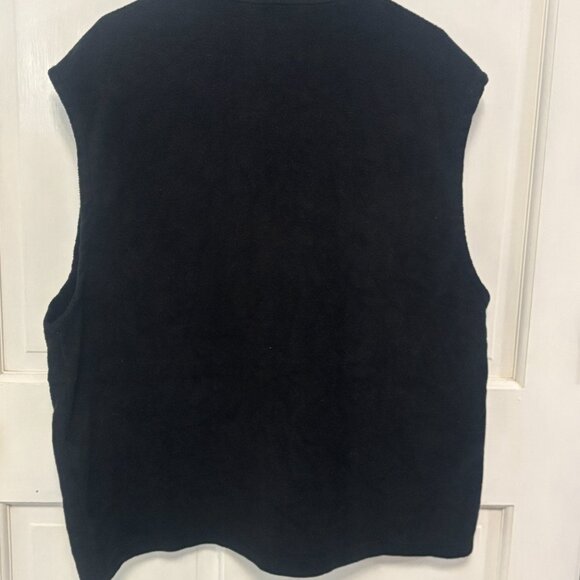 Men’s Columbia Midnight Black Fleece Vest.  Size XXL - Picture 4 of 5